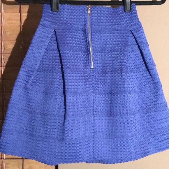 Cobalt Blue Mini Skirt - Picture 2 of 3